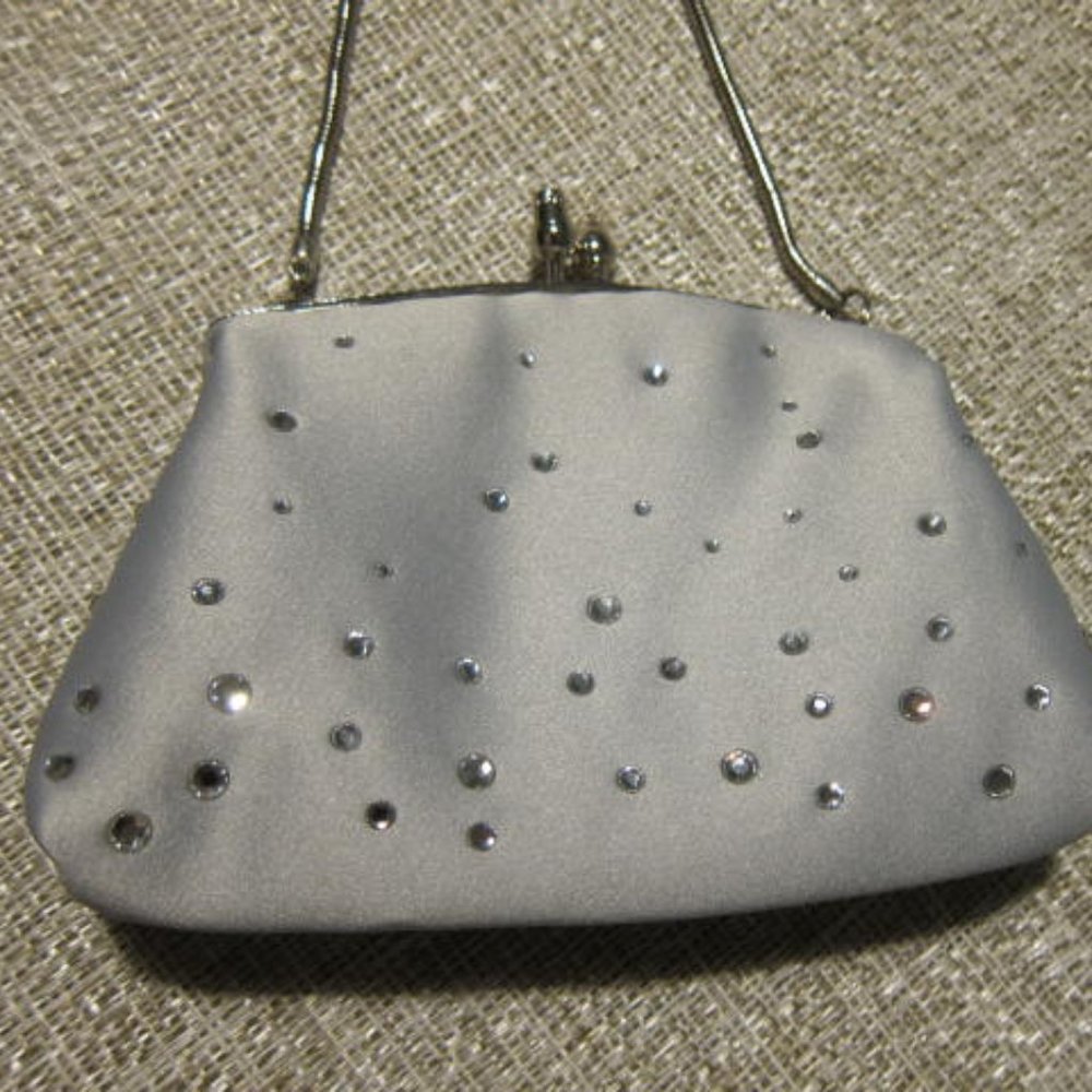 Silver Sparkle Evening Purse